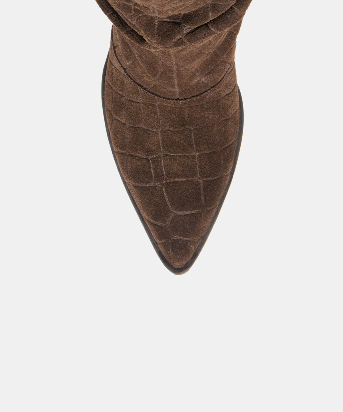 ADISEN BOOTS ESPRESSO EMBOSSED SUEDE - view 3