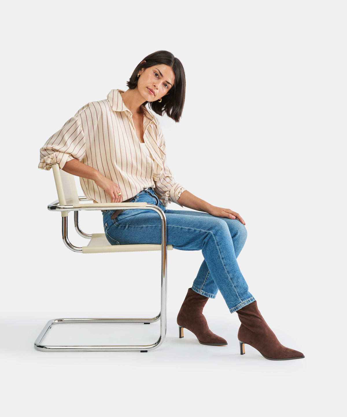 ALICEN BOOTIES DK BROWN STELLA SUEDE - view 4