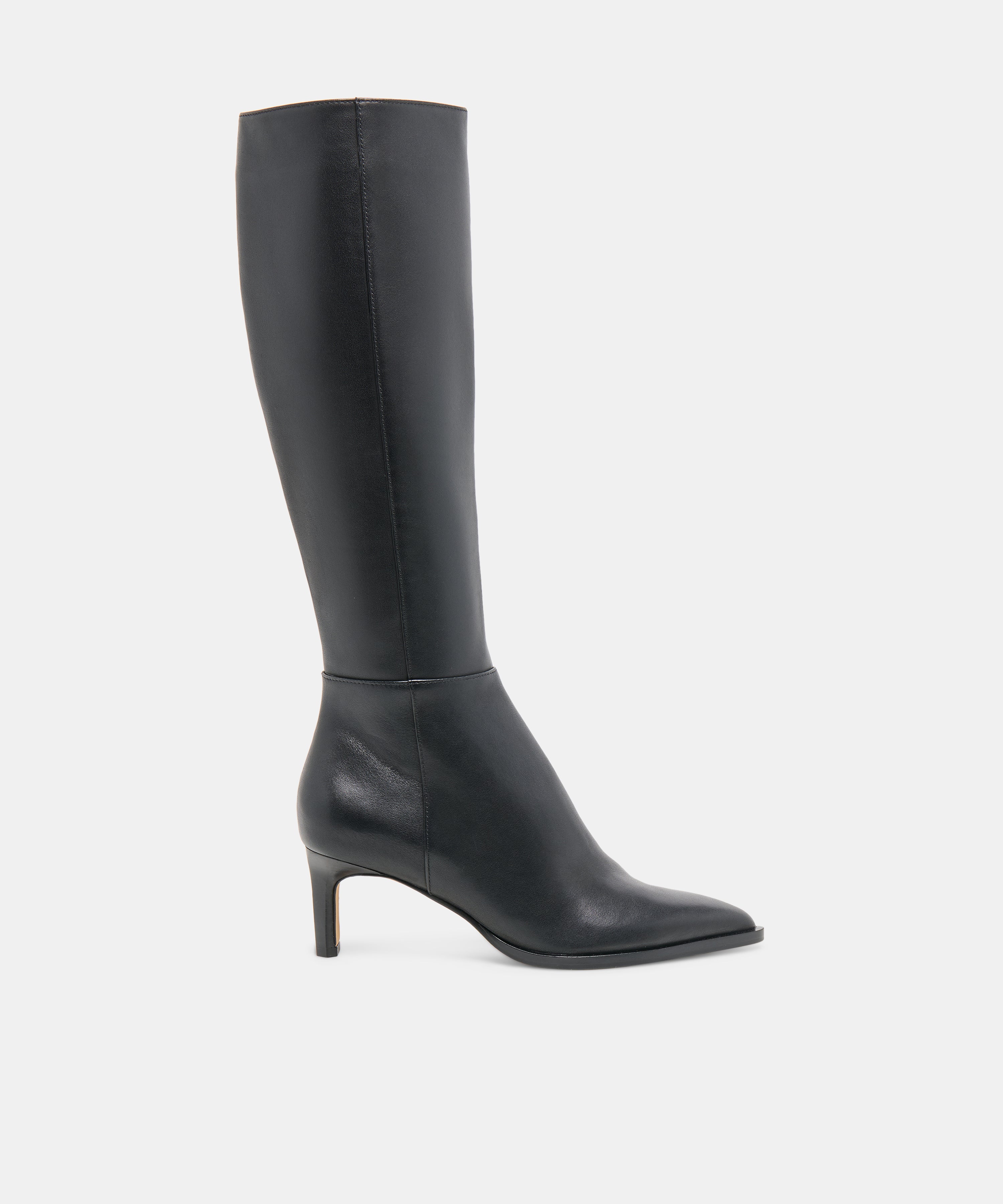 ALIMA NARROW CALF BOOTS BLACK LEATHER