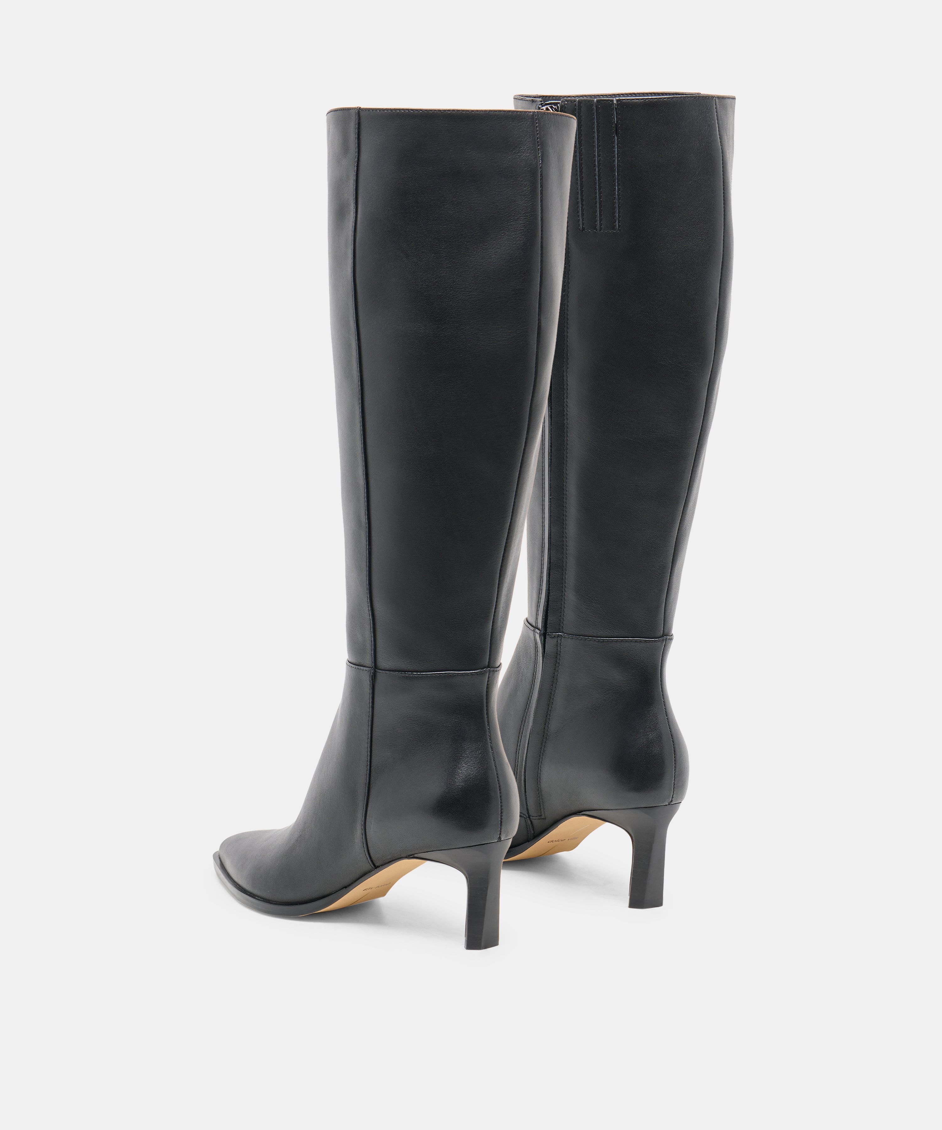 ALIMA WIDE CALF BOOTS BLACK LEATHER - view 4