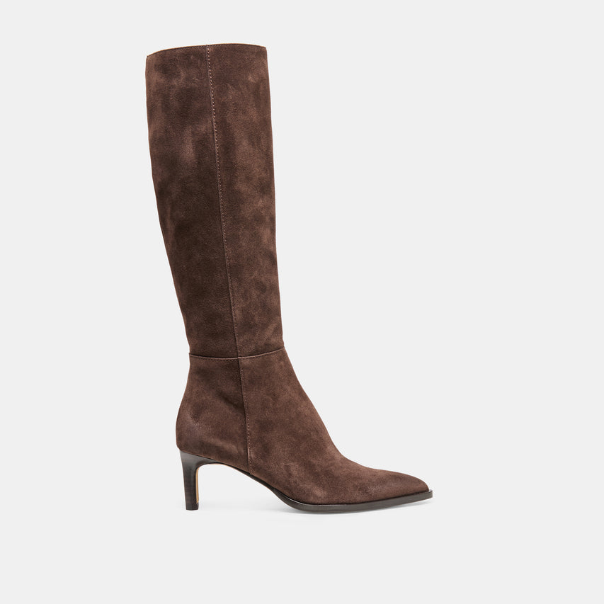 ALIMA BOOTS DK BROWN SUEDE