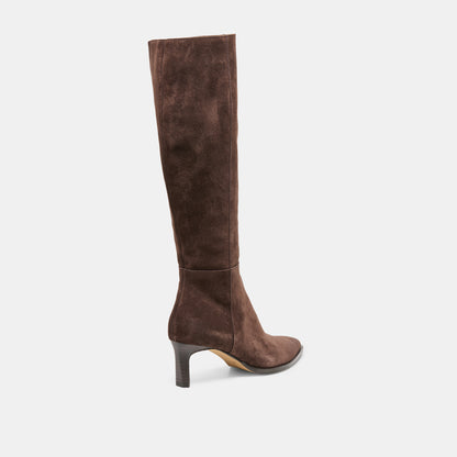 ALIMA BOOTS DK BROWN SUEDE