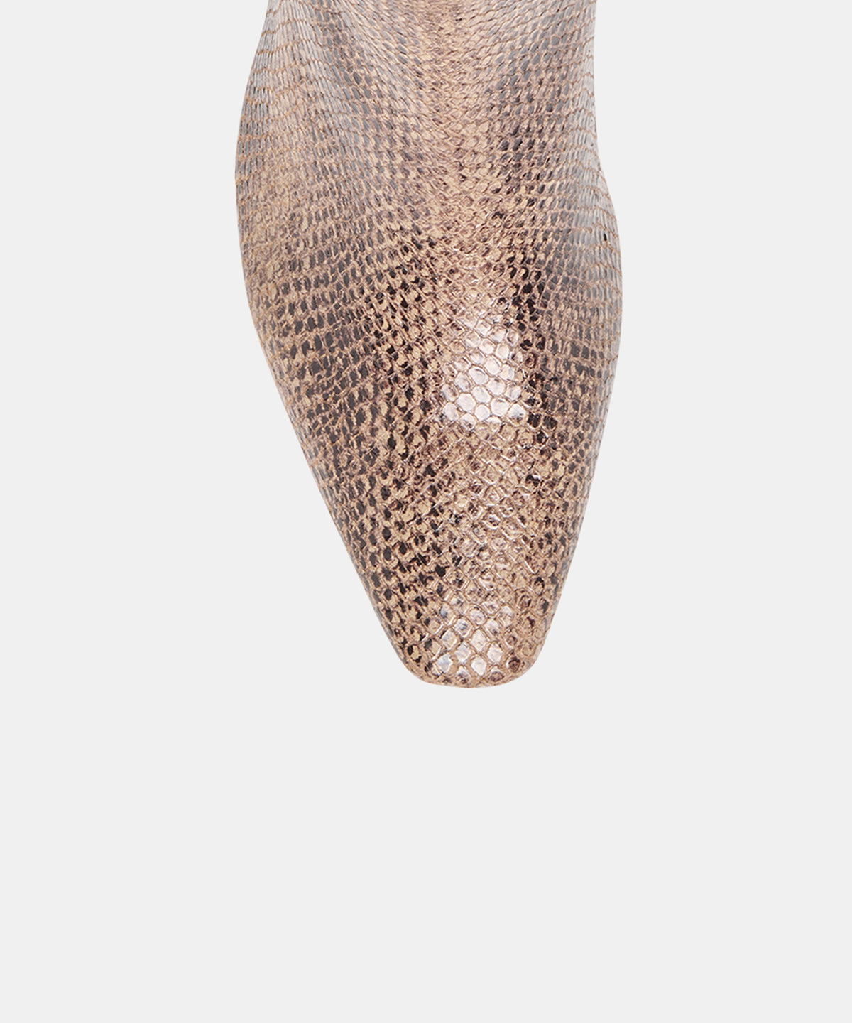 BAYRA BOOTIES SNAKE TAN EMBOSSED LEATHER - view 3