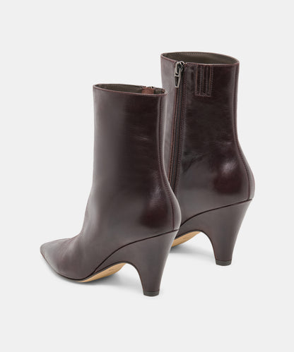 CRUZ BOOTIES BLACKBERRY LEATHER