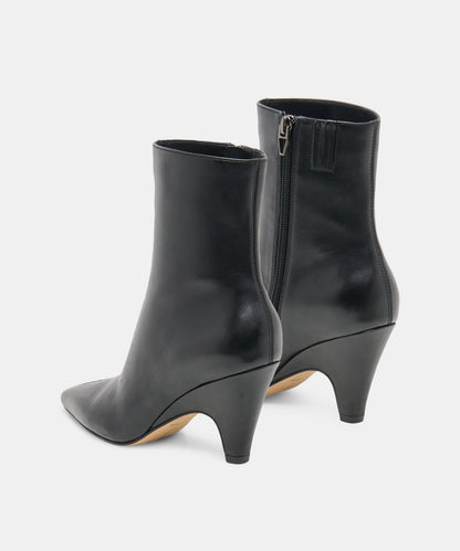 CRUZ BOOTIES BLACK LEATHER