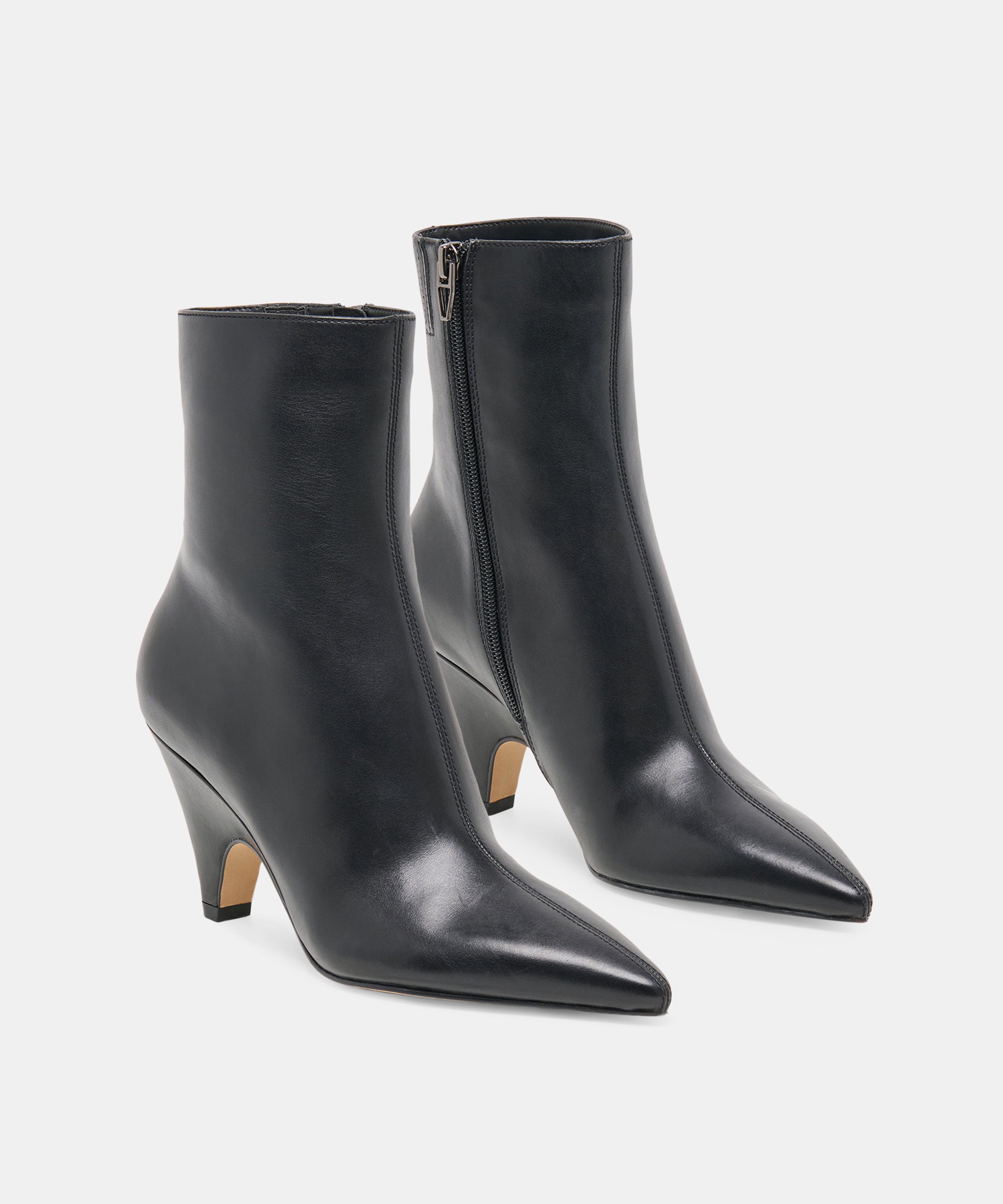 CRUZ BOOTIES BLACK LEATHER - view 2