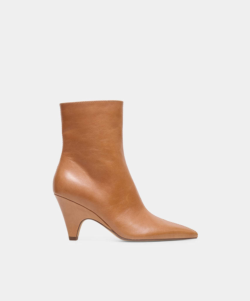 CRUZ BOOTIES TAN LEATHER