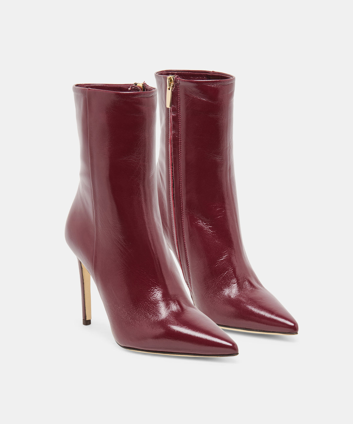 DANITY BOOTIES BURGUNDY LEATHER - view 2