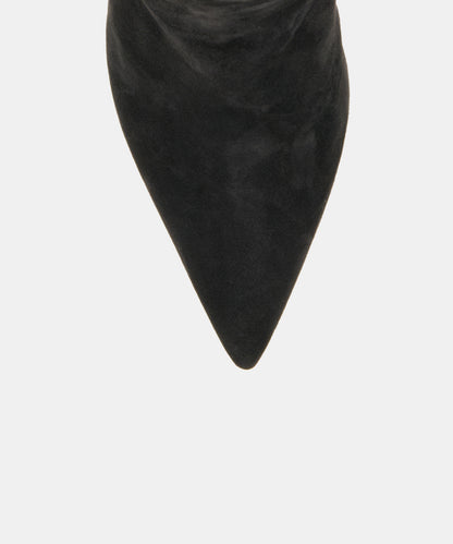 DANITY BOOTIES ONYX SUEDE