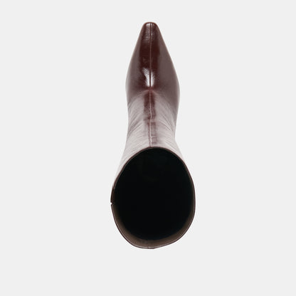 JAZMIN BOOTS BLACK CHERRY LEATHER
