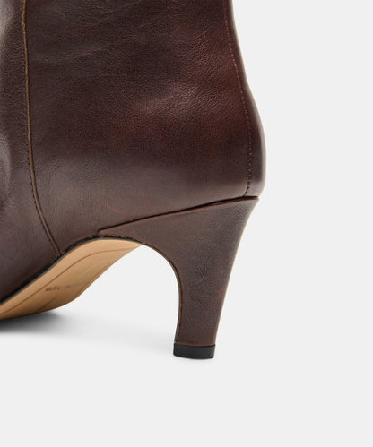 JAZMIN BOOTS DK CHOCOLATE LEATHER
