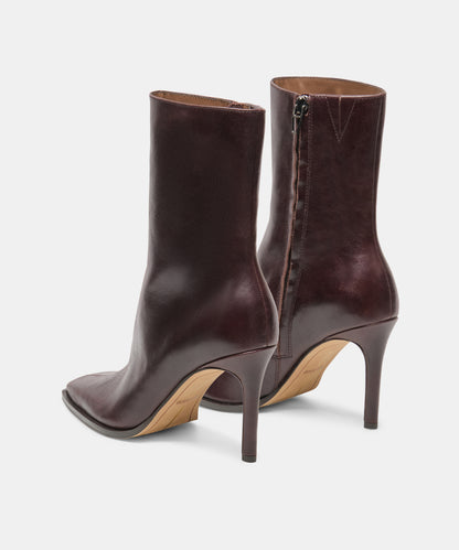 KIMI BOOTIES BLACKBERRY LEATHER