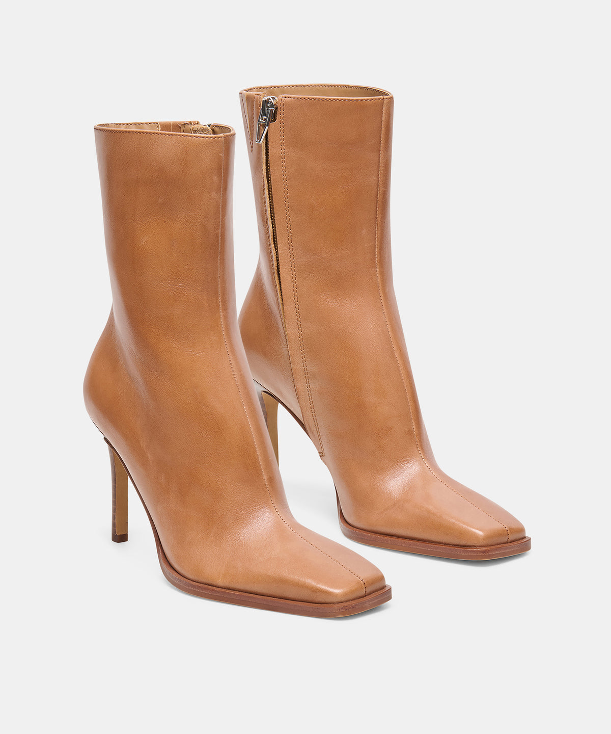 KIMI BOOTIES TAN LEATHER - view 2