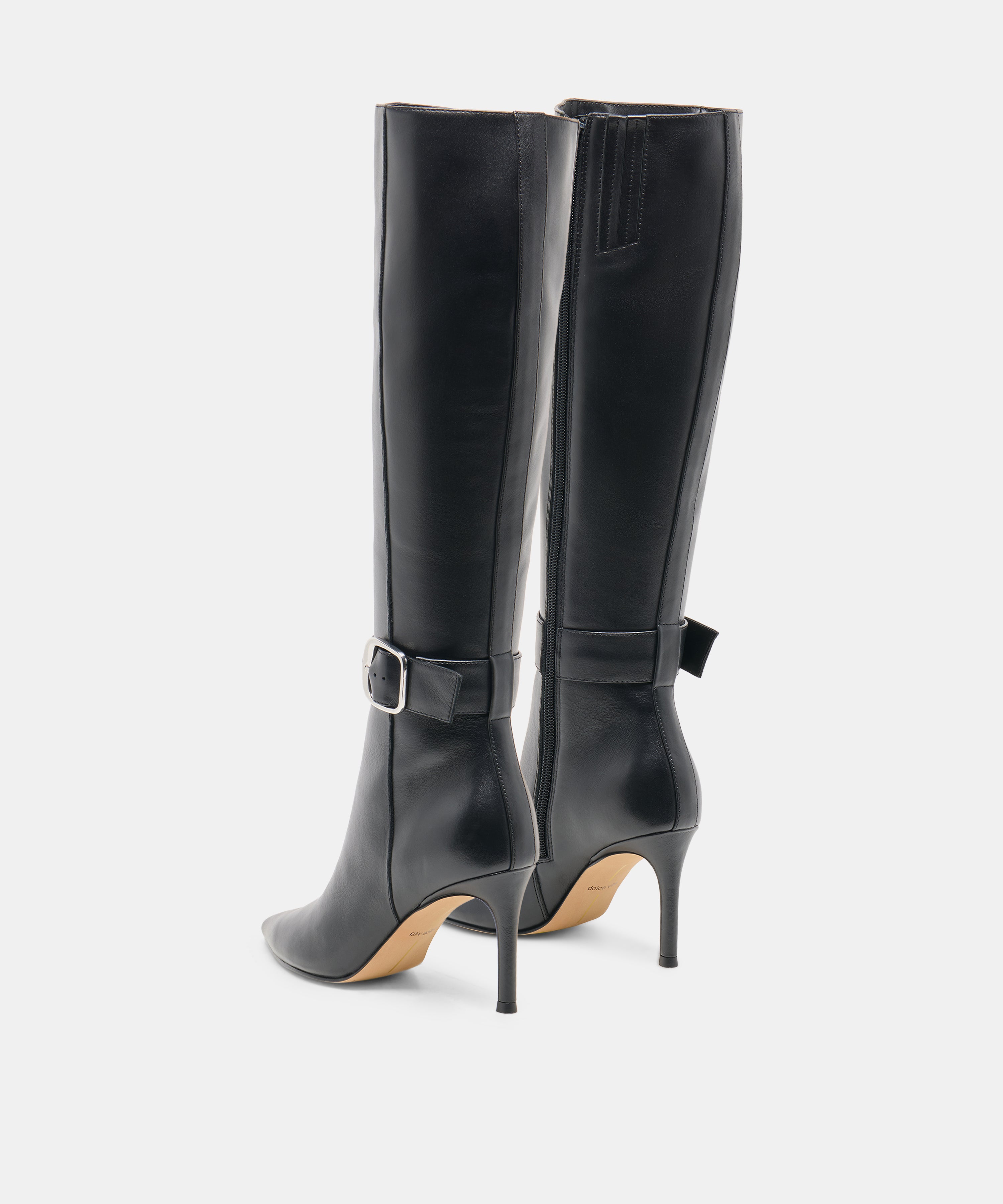 KINZY NARROW CALF BOOTS BLACK LEATHER - view 4