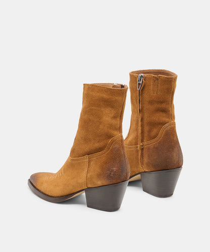 KLYDE BOOTS COGNAC SUEDE