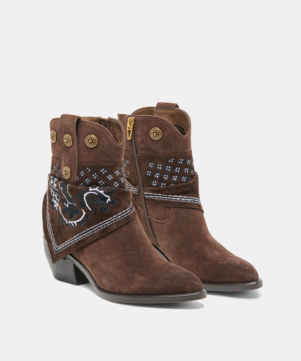 MEKALA BOOTS DK BROWN SUEDE - view 3