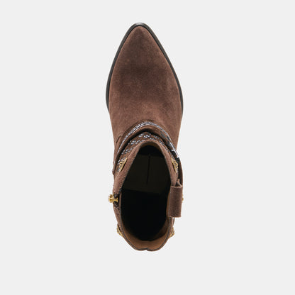 MEKALA BOOTS DK BROWN SUEDE