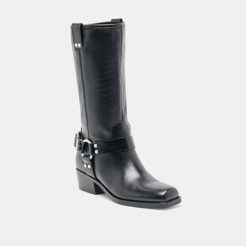 ROLAN BOOTS BLACK PATENT LEATHER