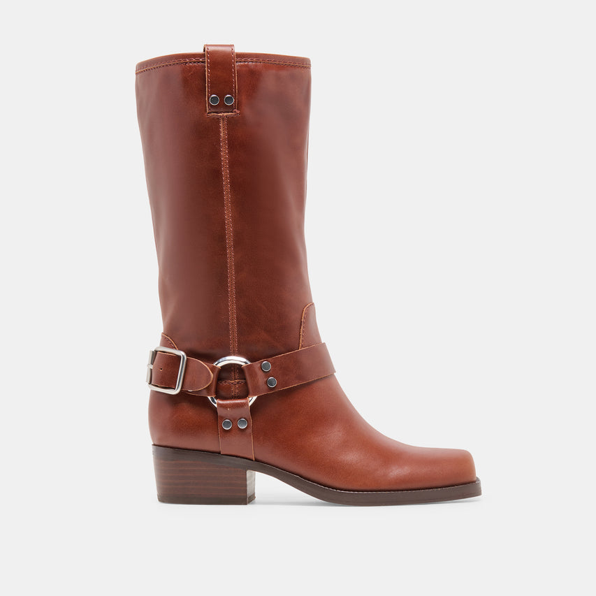 ROLAN BOOTS BROWN PATENT LEATHER