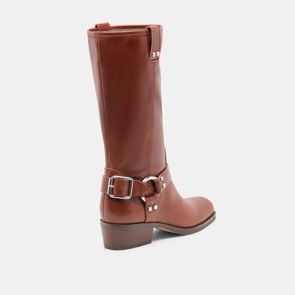 ROLAN BOOTS BROWN PATENT LEATHER