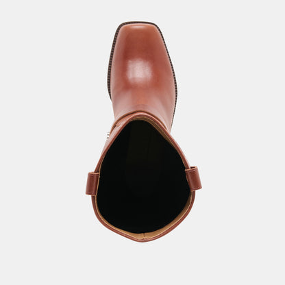 ROLAN BOOTS BROWN PATENT LEATHER