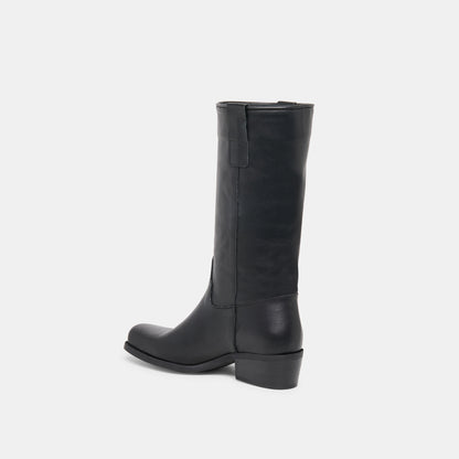 ROMIE BOOTS BLACK LEATHER