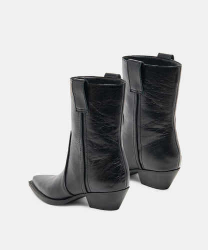 RYEN BOOTIES BLACK LEATHER