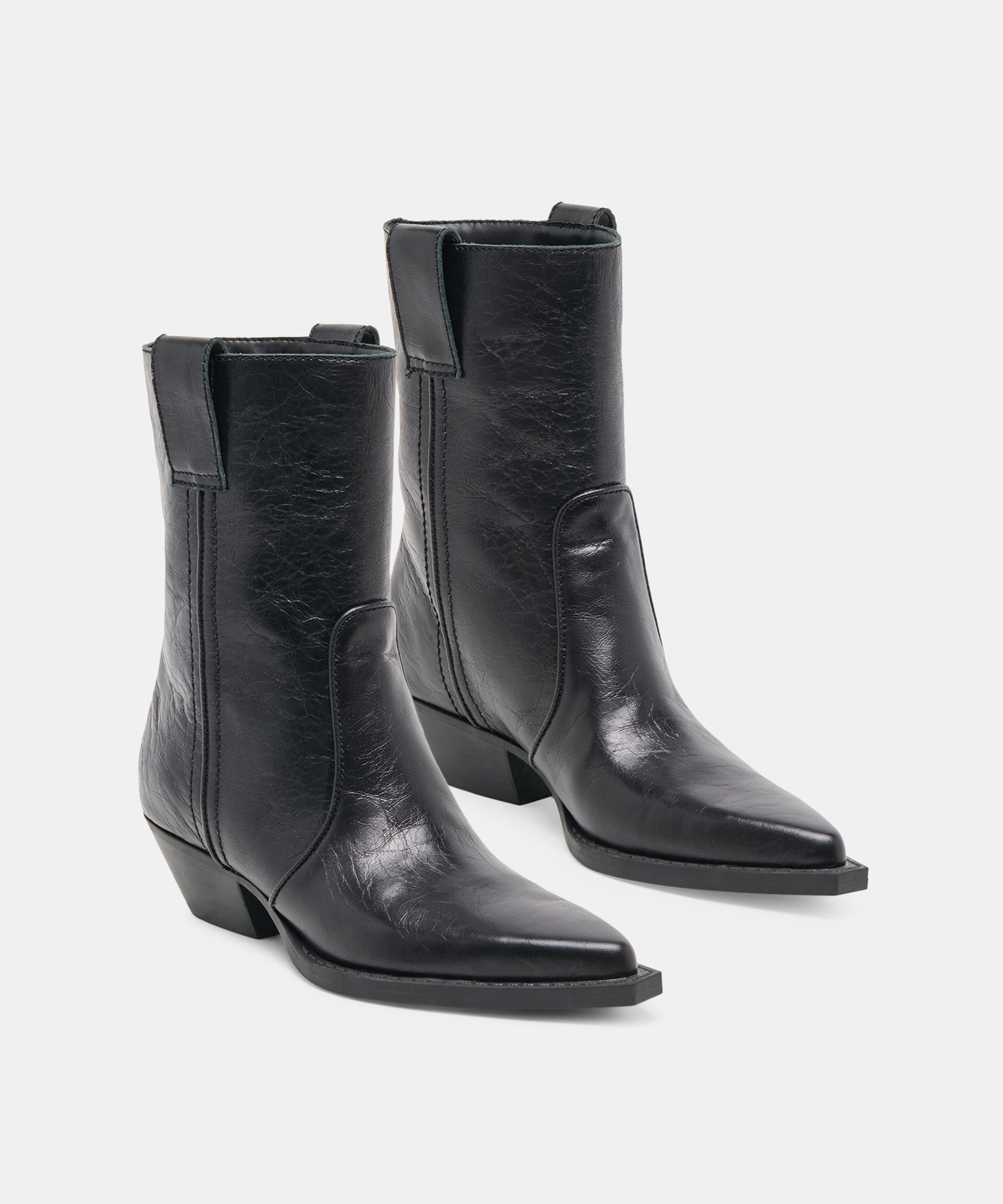 RYEN BOOTIES BLACK LEATHER - view 2