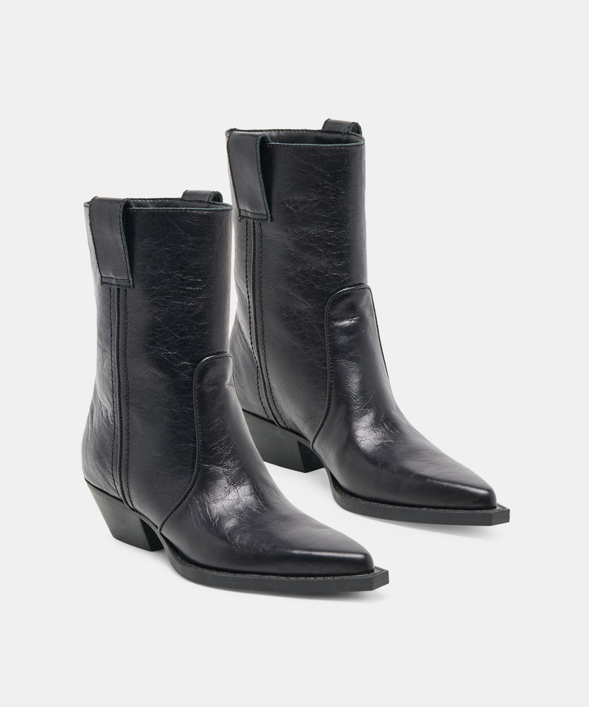 RYEN BOOTIES BLACK LEATHER