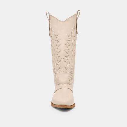 SAMMY BOOTS BONE LEATHER
