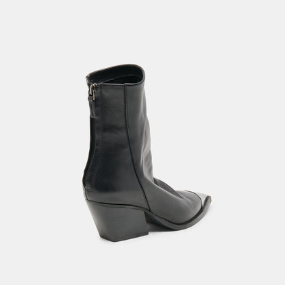 TALLEN BOOTIES BLACK LEATHER