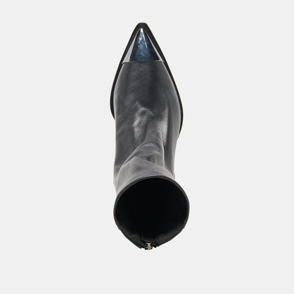 TALLEN BOOTIES BLACK LEATHER