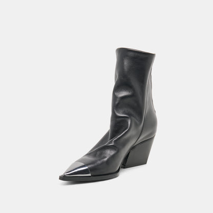 TALLEN BOOTIES BLACK LEATHER