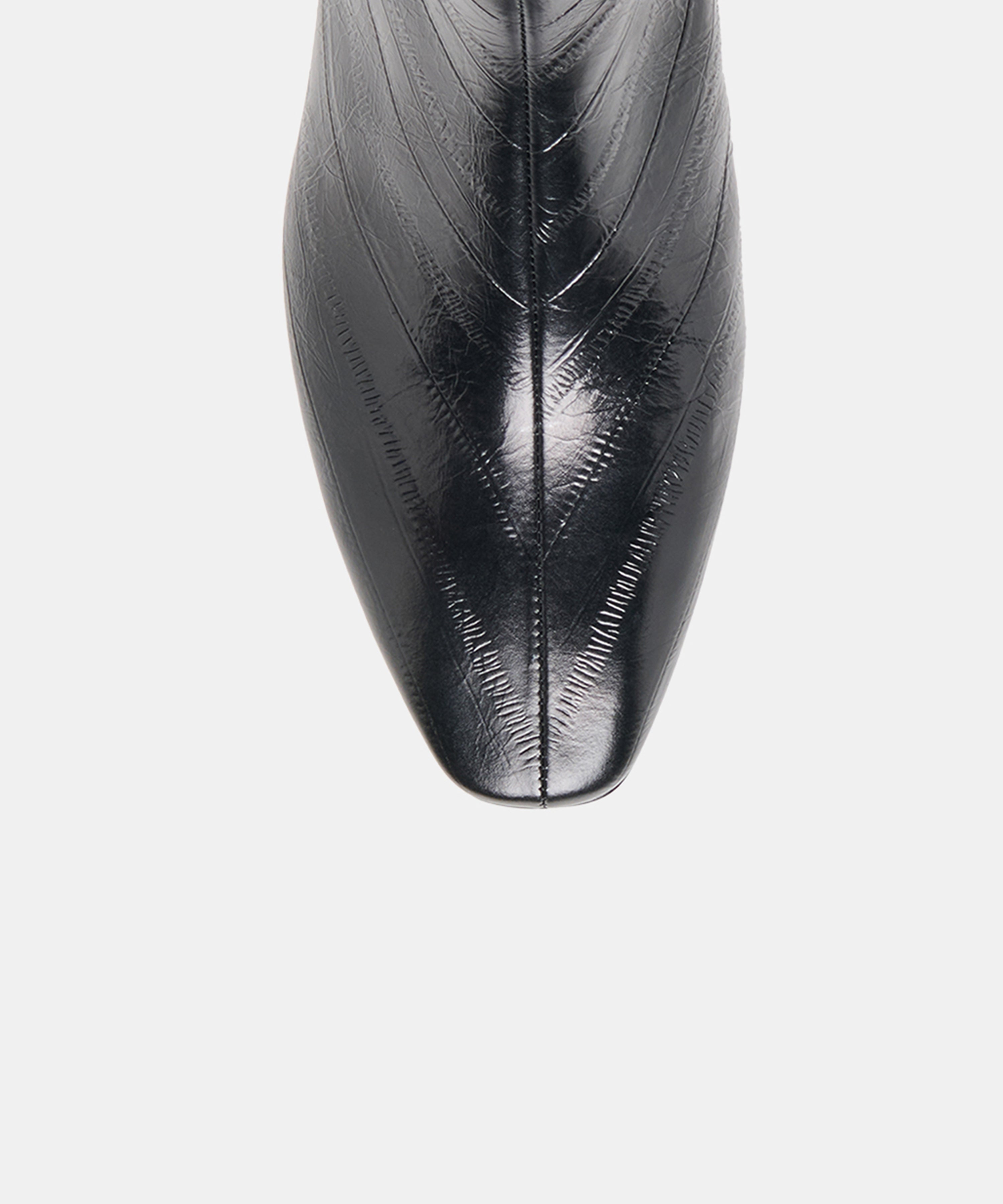 TARINE BOOTIES NOIR EMBOSSED LEATHER - view 3