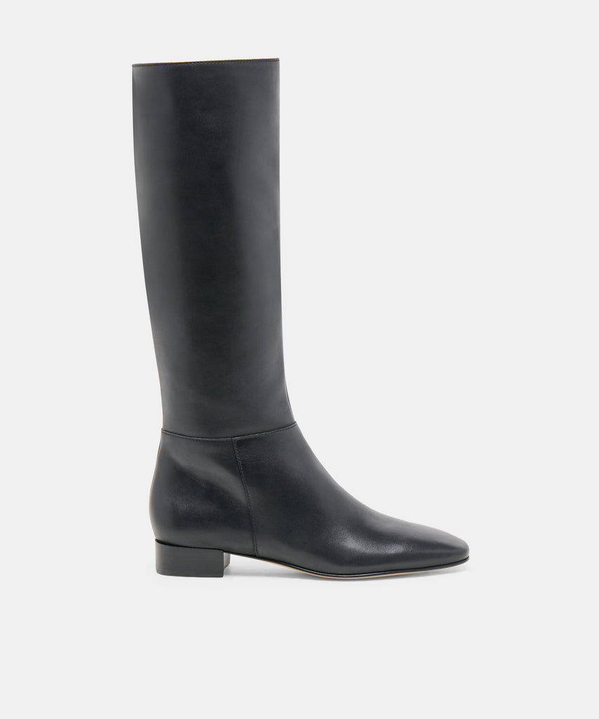 TYWIN NARROW CALF BOOTS BLACK LEATHER