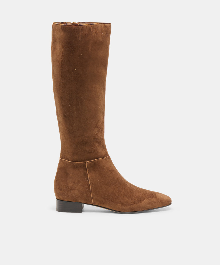 TYWIN NARROW CALF BOOTS COCOA SUEDE