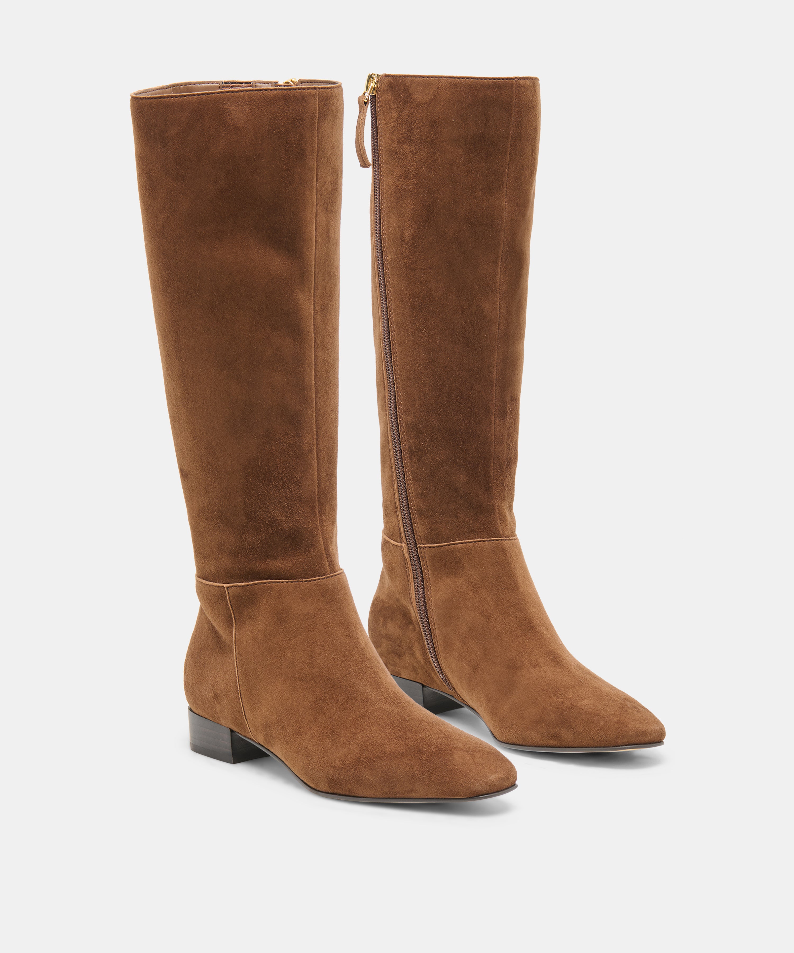 TYWIN NARROW CALF BOOTS COCOA SUEDE - view 2