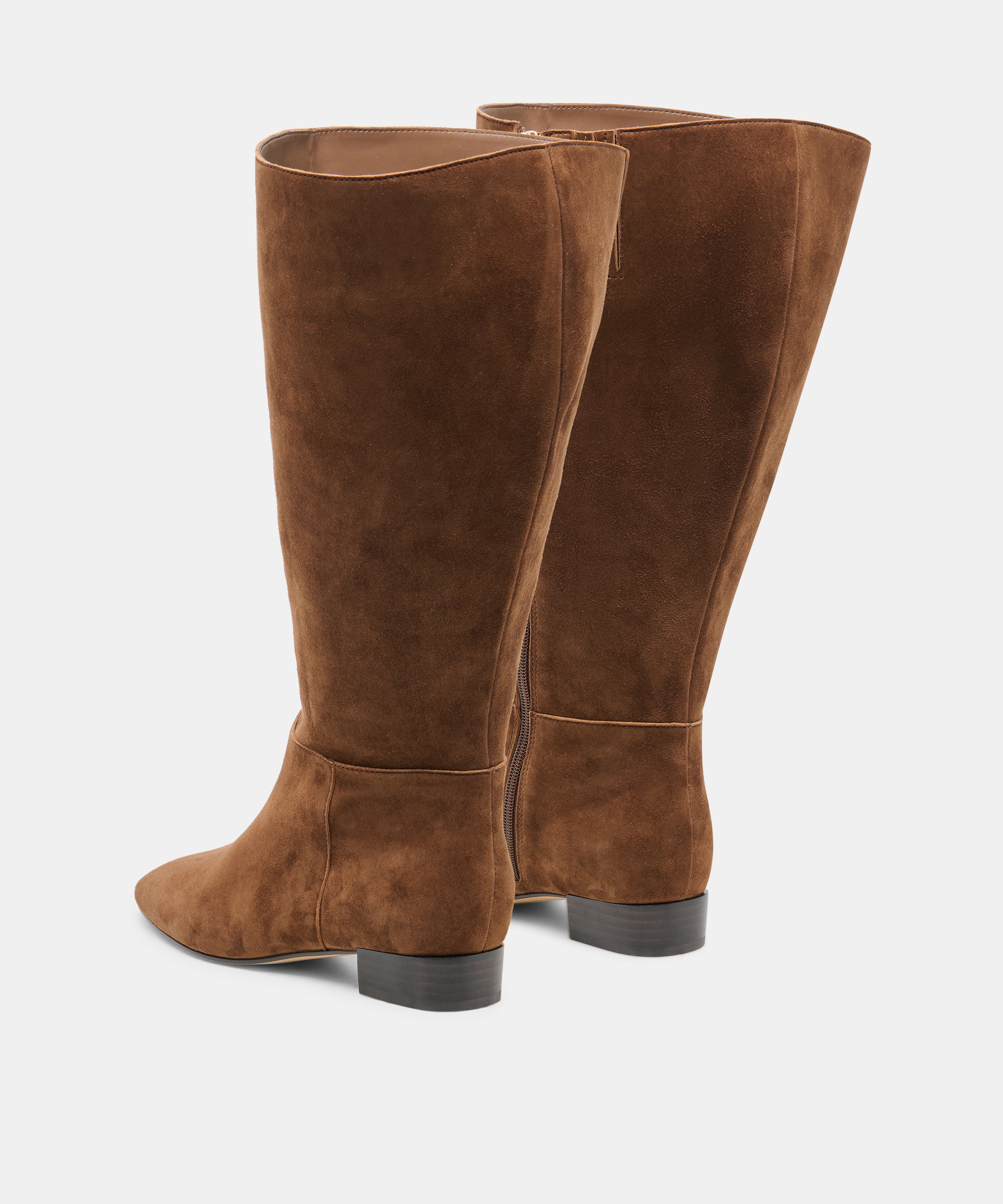 TYWIN EXTRA WIDE CALF BOOTS COCOA SUEDE - view 4