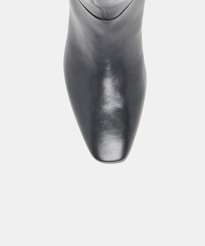 TYWIN WIDE CALF BOOTS BLACK LEATHER
