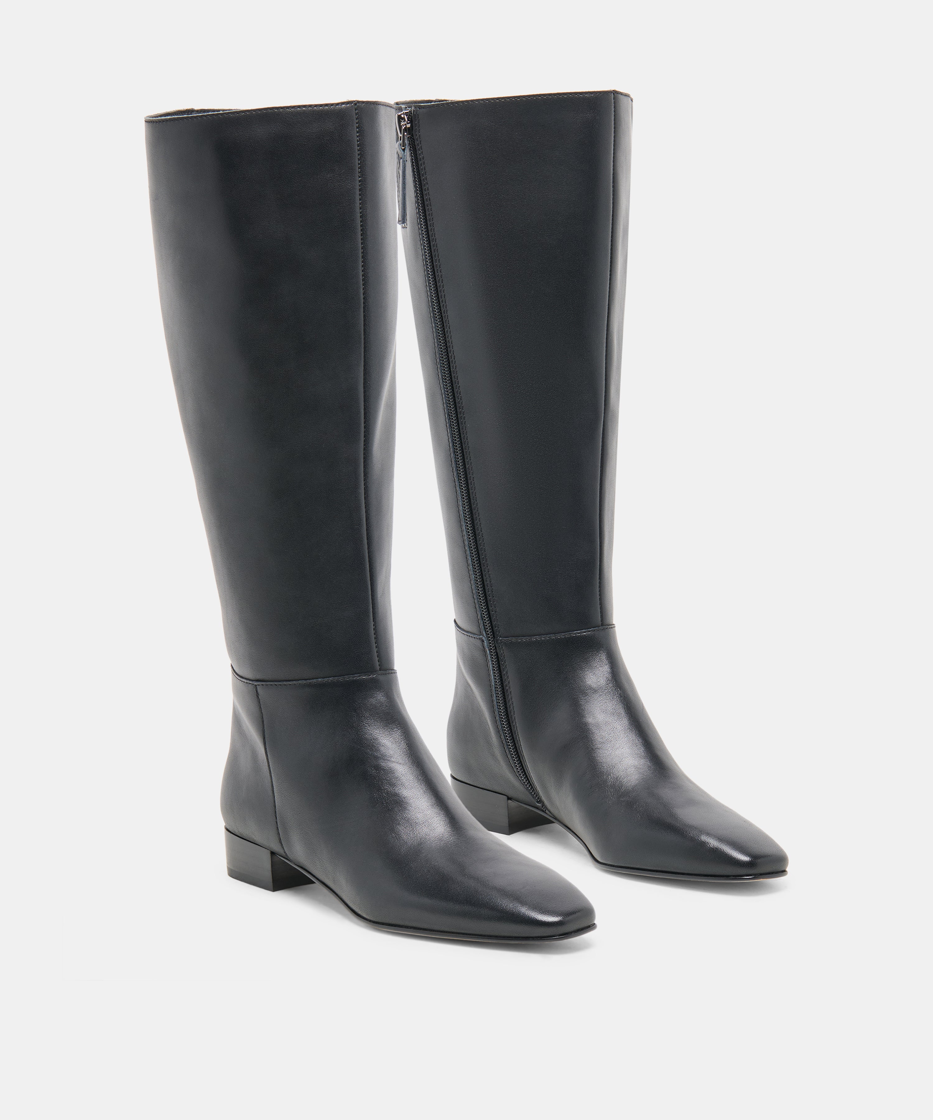 TYWIN WIDE CALF BOOTS BLACK LEATHER - view 2