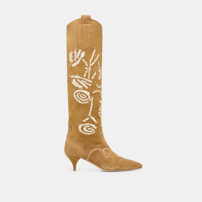 Wilde Chestnut Suede Boots | Dolce Vita