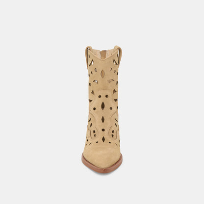 ZENOBI BOOTIES DK TAUPE SUEDE