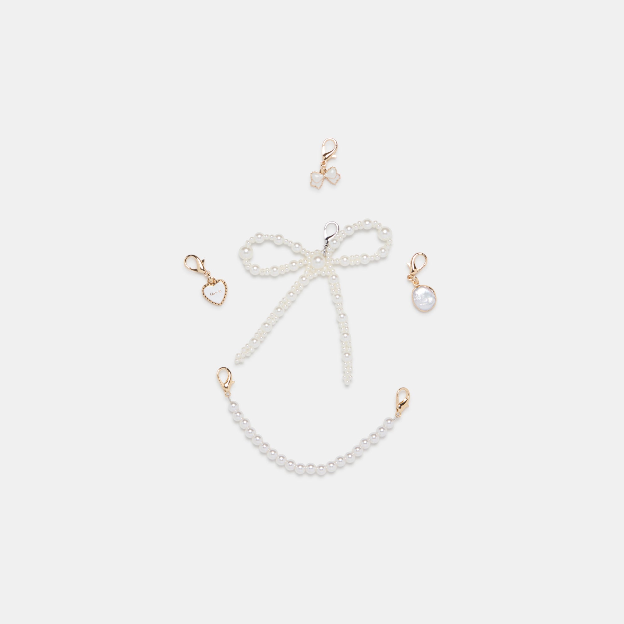 MERIT SNEAKERS WHITE GOLD LEATHER + PEARL CHARM BUNDLE - view 4