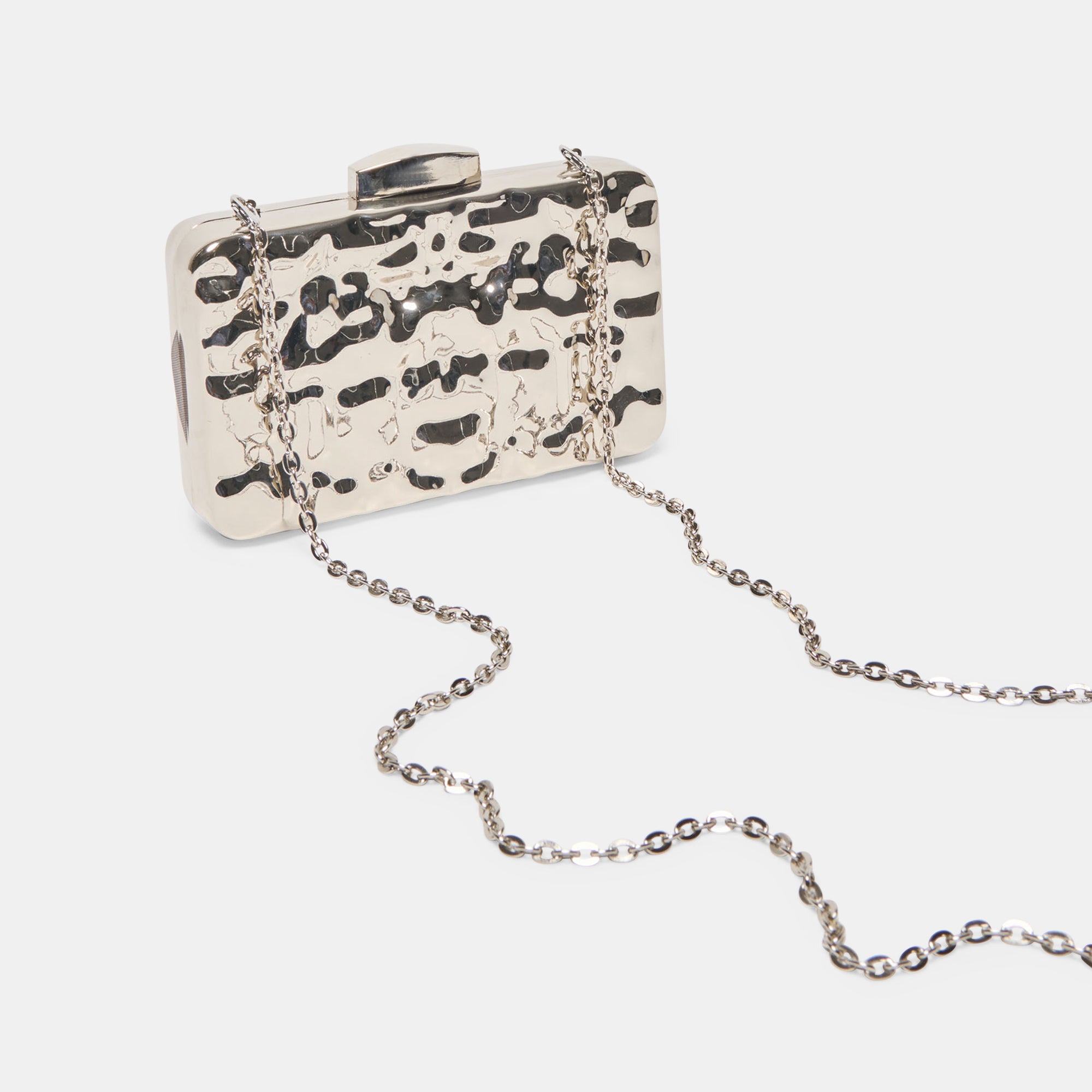DELIA CLUTCH SILVER METAL - view 5
