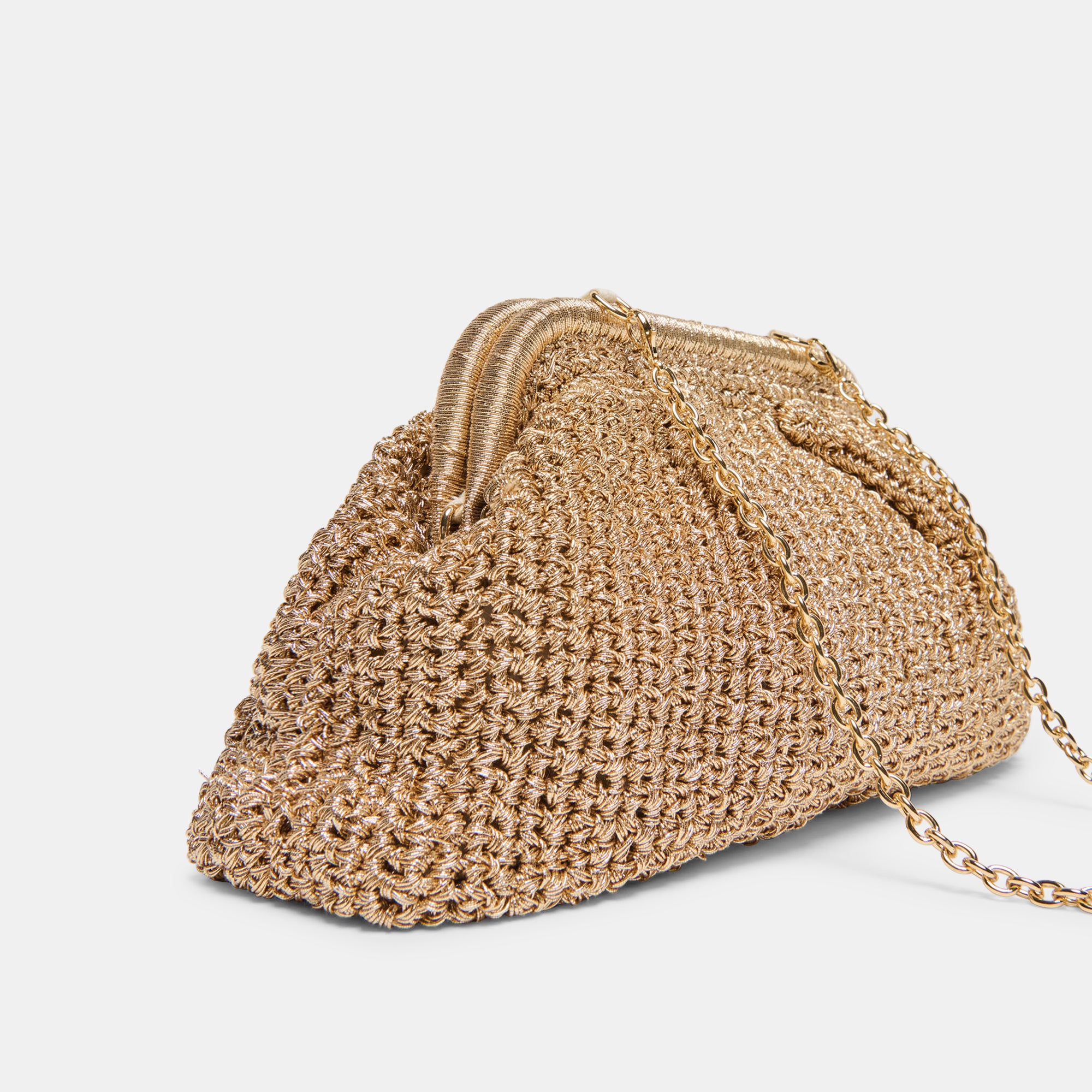IONE CLUTCH GOLD CROCHET - view 5