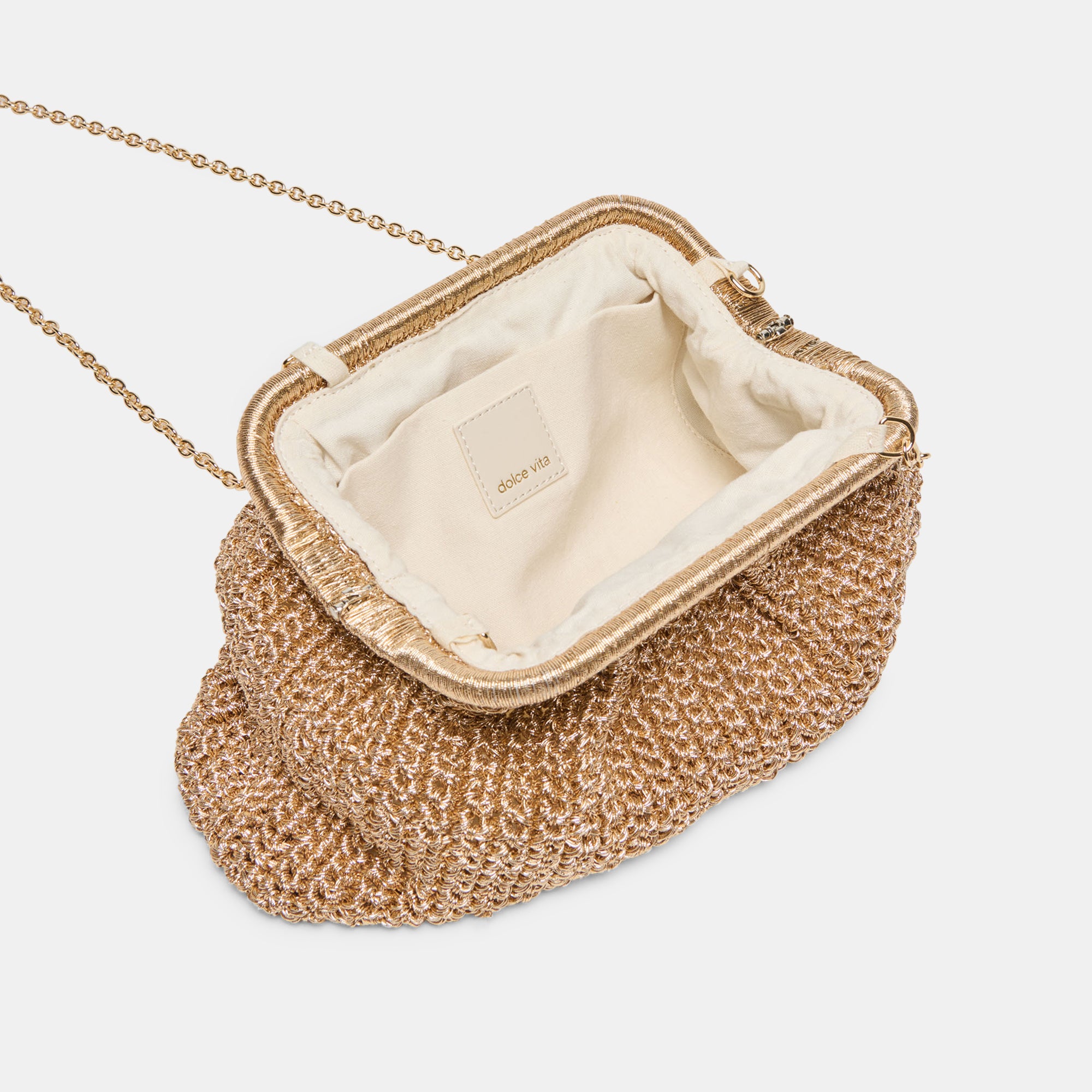 IONE CLUTCH GOLD CROCHET - view 7