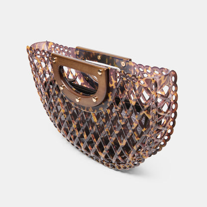 SOLANDRA CLUTCH TORTOISE JELLY