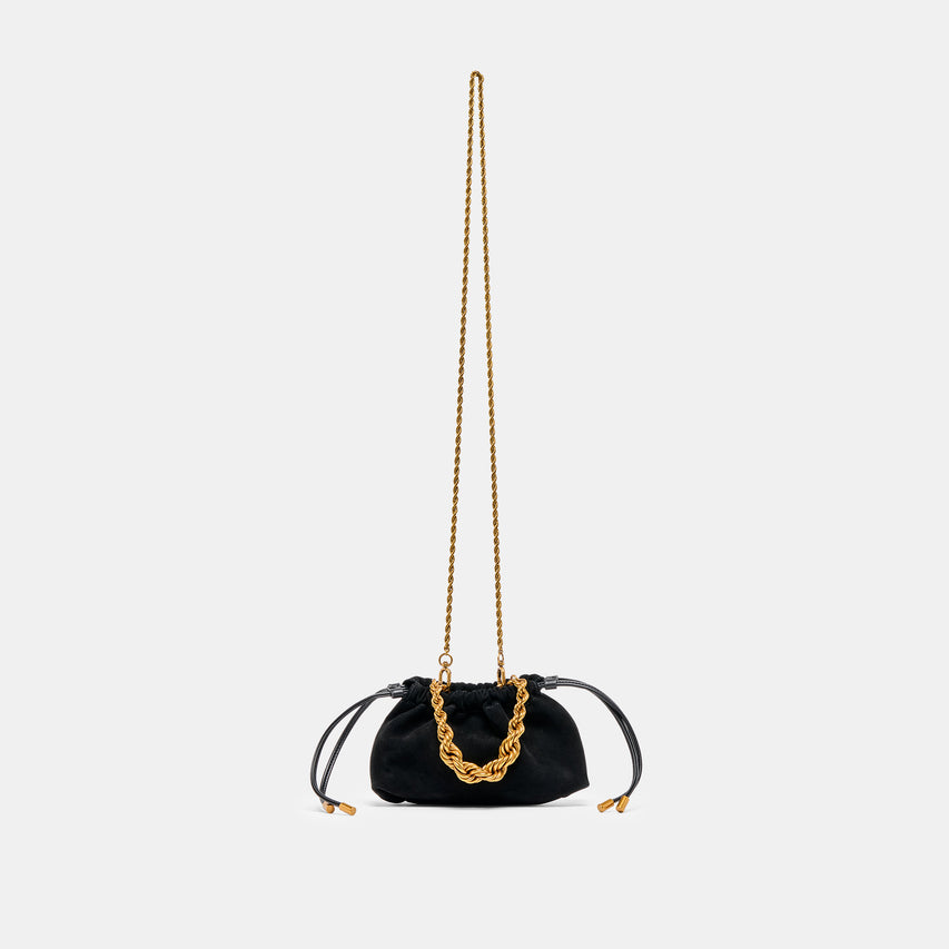CLEO CROSSBODY BLACK SUEDE