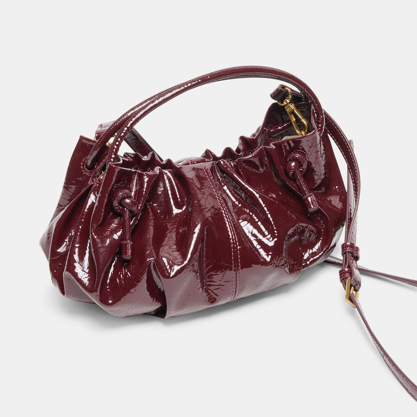 COCOA CROSSBODY OXBLOOD PATENT STELLA