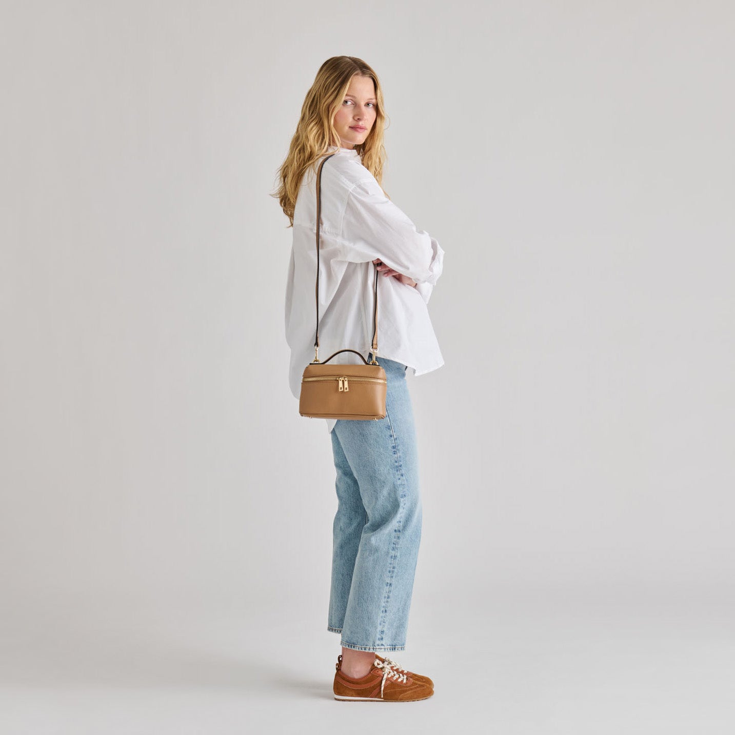 LEONY CROSSBODY TAN LEATHER - view 2